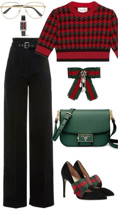 Gucci Outfits Women, Gucci Outfit, Clueless Outfits, Gucci Outfits, Green Purse, Classy Fashion, Fashion Sets, Midi Skirts