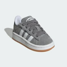 adidas Campus 00s Comfort Closure Elastic Lace Shoes Kids - Grey | Free Shipping with adiClub | adidas US Adidas Shoes Campus, 00s Shoes, Adidas Campus Shoes, Adidas Campus 00s, Cute Nike Outfits, Lace Shoes, Adidas Original, Adidas Campus, Cute Nikes