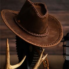 Handmade Pure Cowhide Cowboy Hat Crazy Horse Leather Outdoor Leisure Cap Men's Sun-Shade Knight Tibetan Plateau, Wild West Cowboys, Indian Tribes, Fashion Magazine Cover, Cap Mens, Casual Cap, Western Hats, Outdoor Leisure, American West