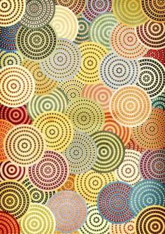 an image of colorful circles on a white background