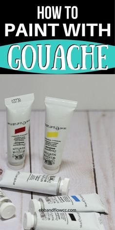 how to paint with gouache for acrylic and skin care - step by step instructions