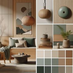 Japandi Color Palette Ideas for Your Home Japandi Color Palette, Japandi House, Color Palette Interior Design, Japandi Living Room, Japandi Interior Design, Scandinavian Kitchen Design, Color Palette Living Room, Japandi Interiors, Mood Board Interior