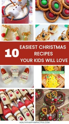 10 easy and fun Christmas recipes for kids, featuring festive treats like reindeer cupcakes, snowman hot chocolate, and more. Easy Christmas Lunch Ideas For Kids, Christmas Lunches For Kids, Christmas Meals For Kids, Healthy Treats To Make, Healthy Crockpot Dinners, Festive Christmas Food, Christmas Snacks For Kids, Free Christmas Printables For Kids, Holiday Family Traditions