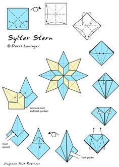 how to make an origami flower with paper - step by step instructions for beginners