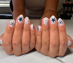 Nub Nails, Easy Nail Art Stars, Almond Nail Inspo With Gems, Cute Nail Inspo Short Easy, Cute Concert Nails, Short Gel Nails Funky, Megan Moroney Nail Ideas, Fall Nails For Florida, Nail Inspo Ideas Simple