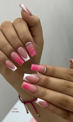 Bella Nails, Short Nail, Pink Nail, Cute Nail Designs, Fancy Nails, Short Nails, Beautiful Nails, Pink Nails