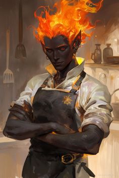 Dnd 5e Genasi, African Male Character Design, Aasimar Bard Female, Sorcerer Dnd Character Design, Eberron Character Art, Male Bard Character Art, Fire Character Art, Dnd Desert Character, Male Character Art Modern