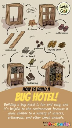 an info sheet describing how to build a bug hotel