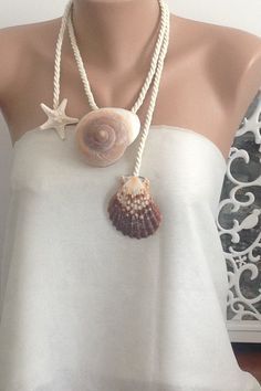 Bridesmaid Gifts Beach Wedding, Sea Shell Necklace, Beach Wedding Bridesmaids, Beach Wedding Jewelry, Necklace Shell, Stil Boho, Jewelry Beach