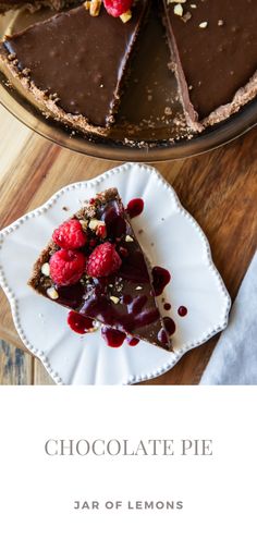 A slice of hazelnut pie next to a full pie with a slice taken out. Hazelnut Pie, Nutella Raspberry, A Few Hours Later, Baking Recipes Pie, Healthy Thanksgiving Recipes, Raspberry Chocolate, Healthy Meals For One, Healthy Thanksgiving, Raspberry Syrup