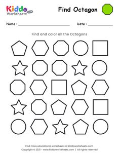 worksheet for kids to learn how to find the correct shapes and color them