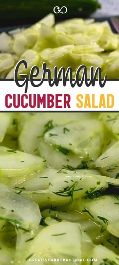 this german cucumber salad is an easy and delicious side dish