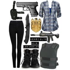 Csi Outfit, Ncis Outfits, Twd Fashion, Fbi Outfit, Cop Outfit, Spy Outfit, Kensi Blye