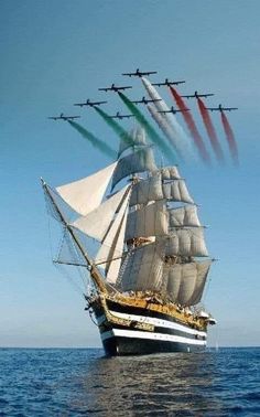 an image of a ship that is flying in the air