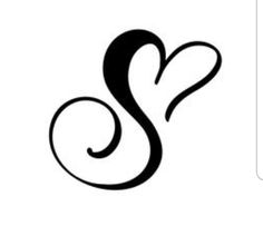 the letter s is made up of black swirls on a white background, and it appears to be used as a monogramment