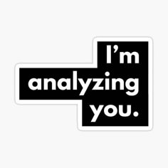 i'm analyzing you sticker on a white background