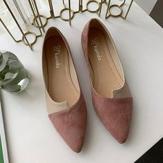 High Flats Shoes, Walmart Shoes Women, Ladies Flats Shoes, Pink Platform Shoes, Ladies Loafers, Mule Flats, Womens Boat Shoes, Simple Shoes, Women Flats