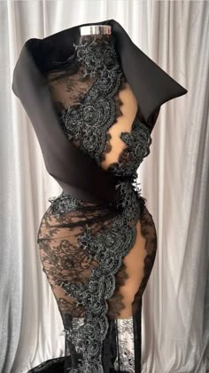 Menakon Creations, Black Lace Prom Dress, Award Show Dresses, Lace Prom Dresses, Woman Suit Fashion