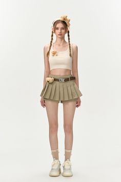 13De Marzo High Waist Belt Pleated Skirt Shorts Khaki Size Chart ( in CM ) Waist Hip Length S 67 81 27.5 M 71 85 28 L 75 89 28.5 Fitted Cargo Skirt With Belt Loops For Spring, Fitted Short Skirt With Belt Loops, Fitted Pleated Flared Skirt With Belt Loops, Spring Cargo Mini Skirt With Belt Loops, Summer Relaxed Skirt With Belt Loops, Relaxed Summer Skirt With Belt Loops, Short Length Relaxed Cargo Skirt For Spring, Summer Mini Skirt With Belt Loops, Fitted High Waist Pleated Skirt With Belt Loops