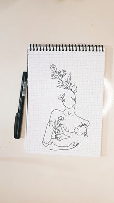 Stencil journal helps you to create your dream journal 🧡💙 Line arts, doodles and illustrations 💚 Pregnancy Journal Diy, 2023 Bujo, Breastfeeding Tattoo, Diy Cape, Breastfeeding Art, Make Yourself Happy