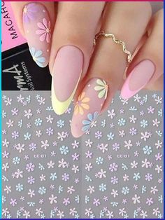 Design For Nails, Pastel Nail Art, Mint Green Nails, Simple Spring Nails, Small Nails, Easter Nail Designs, Nagellack Trends, Nail Drawing, Bad Witch