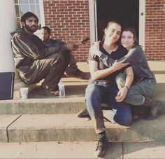 Twd Cosplay, Twd Bts, Carl E Enid, Enid Twd, Twd Pics, Katelyn Nacon, Twd Funny