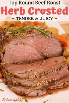 top round beef roast - tender and juicy