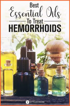 Essential Oils: The Best Way To Treat Hemorrhoids #health #wellness Essential Oils For Hemmoroids, Top Essential Oils, Essential Oil Education, Healing Essential Oils, Chamomile Essential Oil, Best Essential Oils, Doterra Essential Oils