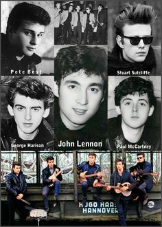 an advertisement for the band's upcoming album, featuring photos of young men with their guitars