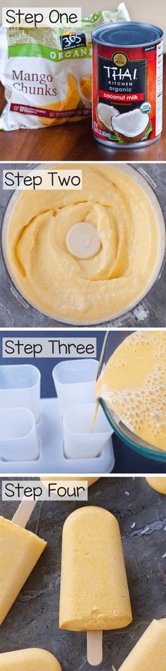 the steps to making cheese popsicles are shown