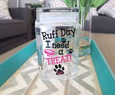 Funny Dog Treat Jar - love-in-the-city-shop Product Care Card, Colors Name, Dog Treat Jar, Treat Jar, Treat Jars, Dog Treat, Care Card, Custom Dog, Color Names