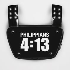 If you are looking to add some character to your football back plate, this custom football backplate decal is an amazing way to incorporate your unique style and approach to your back plate so you have an approach that is all you and can add a new layer of your personality to the game. Designed to hold up all season long, our cool backplate decal styles guarantee you can showcase your unique personality when you are on the field. With a variety of stylish decals to choose from, including battle Football Gear, Philippians 4 13, Custom Football, Philippians 4, Back Plate, Sports Accessories, Your Back, The Game, Unique Style