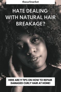 Natural Hair Breakage, Curly Hair At Home, Damaged Curly Hair, Stop Hair Breakage, Split Hair, Natural Hair Community, Dry Damaged Hair, Damaged Hair Repair