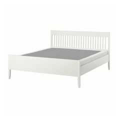 IDANÄS bed frame, white/Lyngör white, King. With timeless design, traditional detailing and a sturdy construction, IDANÄS bed frame is easy to love – and LYNGÖR mattress base gives extra height and helps your mattress keep its shape for longer. Center support beam: Galvanized steel. Idanäs Bed, Bed Frame White, Mattress Base, Organized Bed, White Bed Frame, Support Beam, Kids Flooring, Queen And King, Organization Furniture