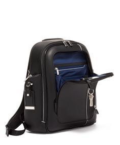 Larson Backpack Leather - Arrivé - Tumi United States | TUMI US Luxury Backpack With Zipper Closure, Luxury Leather Backpack For Office, Luxury Business Backpack With Zipper Closure, Luxury Backpack With Zipper For Commuting, Luxury Laptop Backpack For Office, Luxury Leather Backpack For Travel With Zipper Closure, Leather Travel Bags With Functional Pockets, Luxury Leather Backpack With Zipper Pocket For On-the-go, Luxury Travel Backpack With Luggage Sleeve