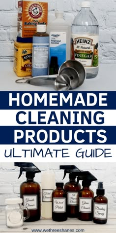 the ultimate guide to homemade cleaning products that you can use in your home and business