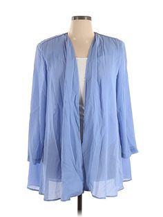 Assorted Brands Kimono Size: 14 Tops - used. No Fabric Content | Kimono: Blue Tops - Size 14 Blue Kimono, Sheer Kimono, Women Handbags, Light Blue, Womens Tops, Handbags, For Women, Fabric, Blue