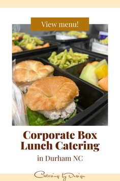 a lunch box with sandwiches and vegetables in it is featured on the cover of this book