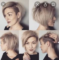 Assymetrical Hair, Pixie Undercut, Short Hair Undercut, Penteado Cabelo Curto, Undercut Hairstyles, Cut My Hair, Short Hair Styles Pixie, Shaved Hair, Undercut