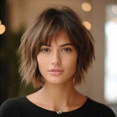 Fringe Bob Haircut, Choppy Bob, Edgy Short Hair, Fringe Hairstyles, Long Wavy Hair, Trendy Hair