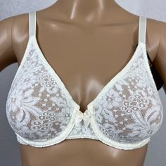 She Is A Beauty. Seamless Cup. Underwire Support. Wacoal Quality. This New With Tag Intimate Is Ready For You. White Full Coverage Bra For Spring, White Full Coverage Feminine Bra, Feminine Full Coverage White Bra, Spring White Full Coverage Bra, Classic White Summer Bra, Feminine White Full Coverage Bra, Classic White Bra With Lace Trim, Fitted White Lace Bra, White Full Coverage Lace Bra