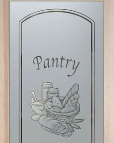 a sign that says pantry on it