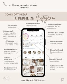 Cómo Optimizar tu Perfil de Instagram Marketing Instagram, Feed De Instagram Ideas Negocios, Bazar Ideas, Marketing Aesthetic, Marketing Digital Ideas, Social Media Digital Marketing, Social Media Work, Community Manager, Instagram Tips