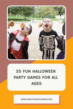 halloween party games for all ages that are fun and easy to do with the kids