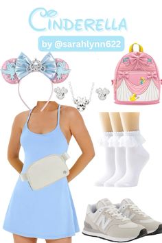 Cinderella Park Outfit, Women's Disney Outfits, Disney Princess Themed Outfits, Cinderella Outfits For Disney, Princess Disney Outfit, Disney World Couples Outfits, Disneyland Princess Outfit