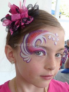 Belly Painting, Face Paint Makeup, Pink Swirls, Face Painting Designs, Halloween Make Up, Eye Design