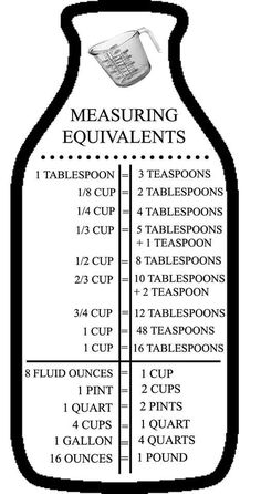 the measuring cup is labeled with measurements for each cup and tablepoos on it