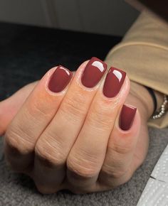 Color Terracota, Plain Nails, Gelish Nails, Simple Look, Opi Nails, French Nails, Glitter Nails, Post On Instagram, Makeup Nails