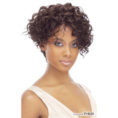 KIM - FreeTress Equal Synthetic Wig Wig Ideas, Lady Luck, Curly Hair Photos, Wavy Haircuts, Short Curly Bob, Short Curly Styles, Curly Hair With Bangs, Penteado Cabelo Curto, Curly Bob Hairstyles