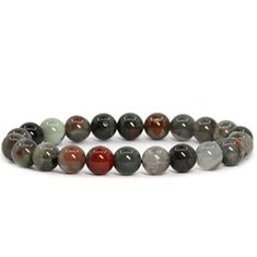 Make a powerful statement with our African Bloodstone Reiki Healing Gemstone Bracelet! This striking bracelet is infused with natural African Bloodstone's healing properties, giving you the power to reach higher levels of consciousness and self-awareness. With its sophisticated style, it's sure to raise eyebrows (in a good way!) and enrich your everyday look.